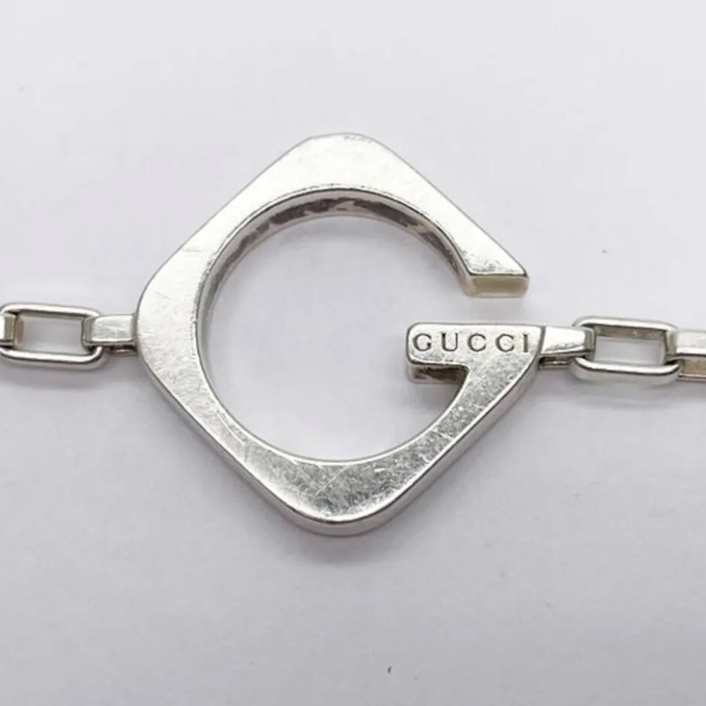 Gucci Luxury 925 Sterling Silver Bracelet RARE!! Vintage - Picture 8 of 8